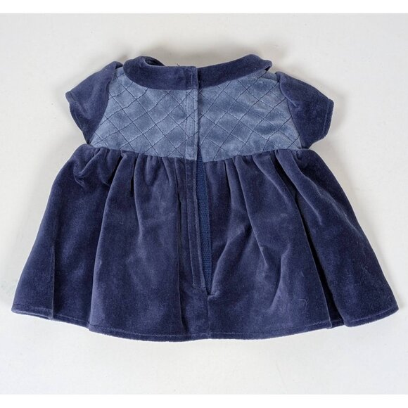 American Girl Doll Bitty Baby Purple Velveteen Winter Fun Party Dress Hat Tights - Picture 4 of 8